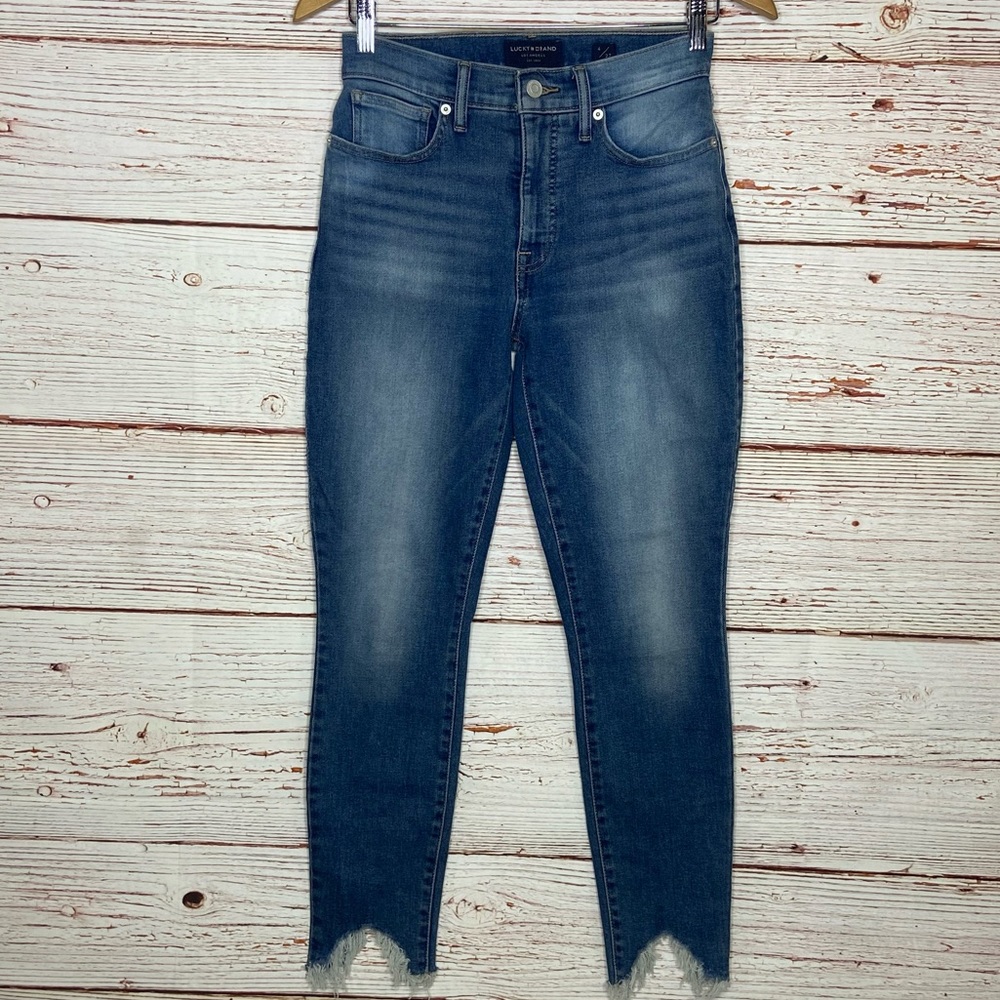 Lucky Brand Brigette High Rise Skinny Ankle Jeans Sz 27